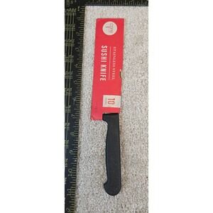 Core Kitchen Sushi Knife Silver Black Stainless Steel 10 Inch Blade